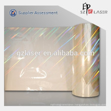 Holographic rainbow pattern heat transfer pet plastic film